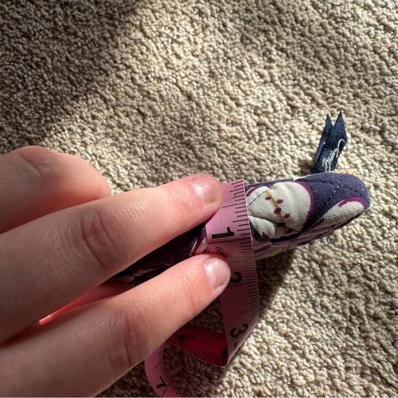 Vera Bradley Purple Floral Nightingale Wristlet Wallet Zipper Closure w/ Strap - Picture 7 of 10